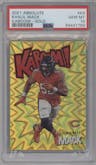 Khalil Mack from the 2021 Panini Absolute set featuring a Gold parallel graded by PSA and given an overall grade of 10.