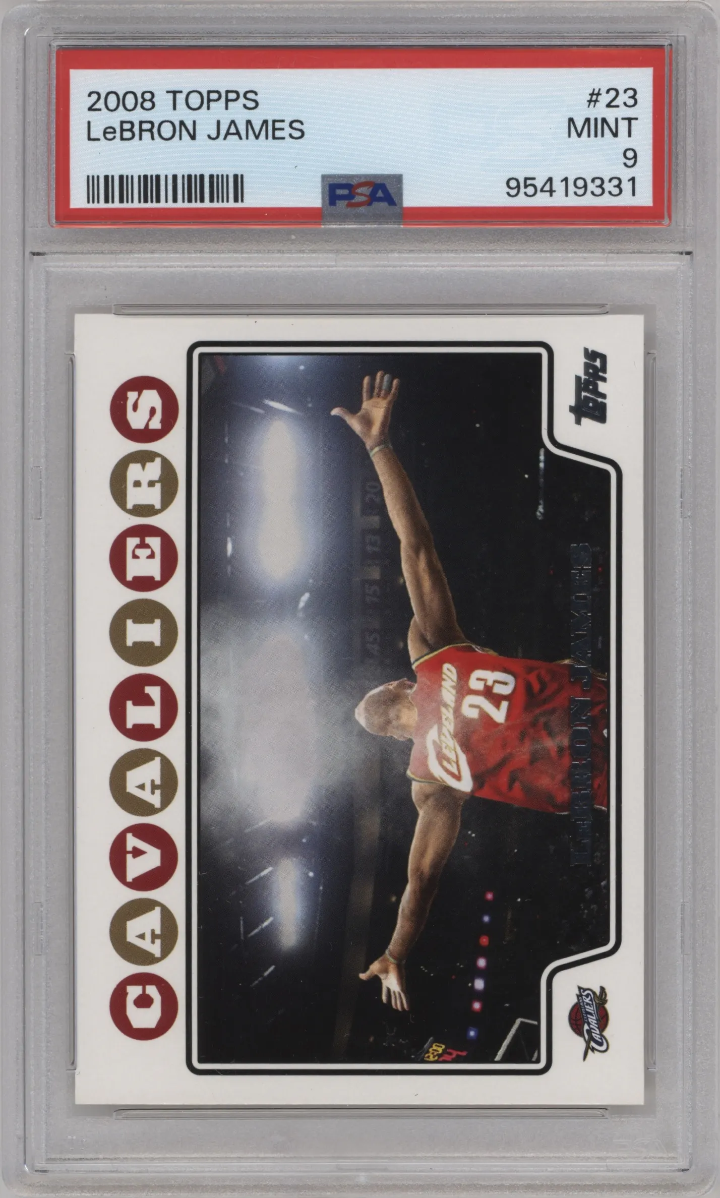 2008 Topps LeBron James #23 PSA 9