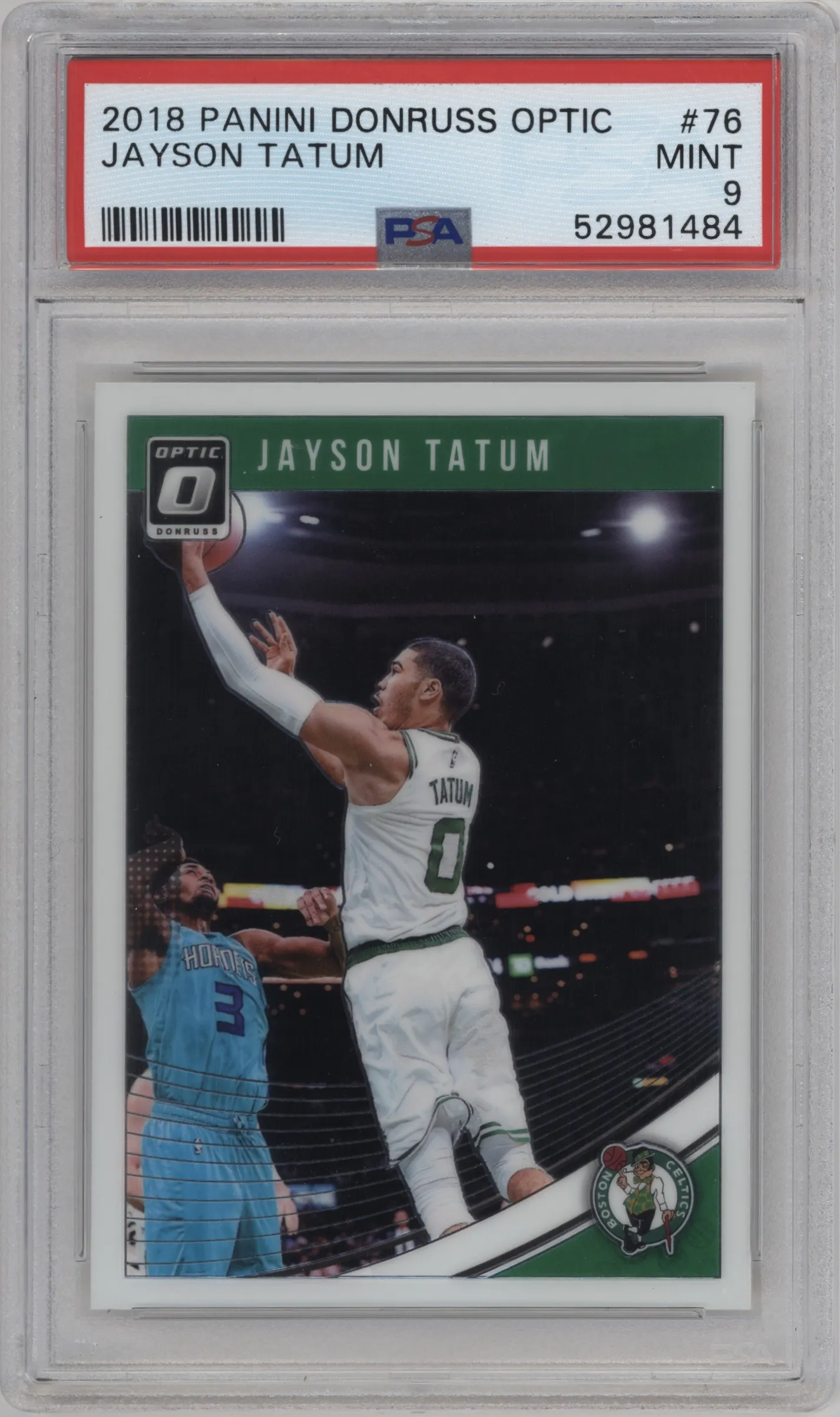 2018 Panini Donruss Optic Jayson Tatum #76 PSA 9
