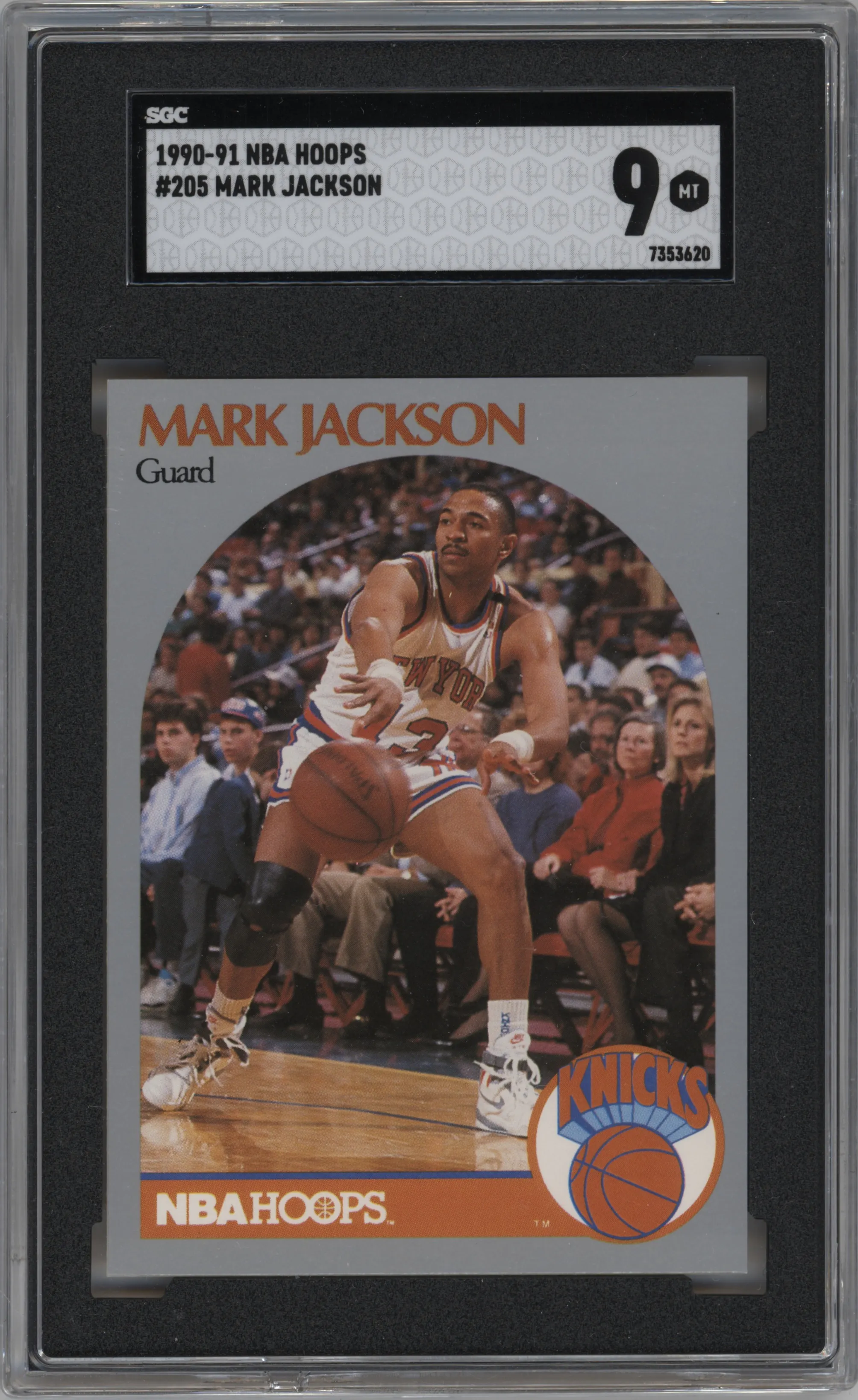 1990 NBA Hoops Mark Jackson SGC 9