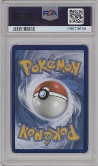 Machamp V from the 2022 Pokemon SWSH set graded by PSA and given an overall grade of 10.
