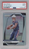 Joe Milton III from the 2024 Panini Prizm set featuring a Silver Prizm parallel graded by PSA and given an overall grade of 9.