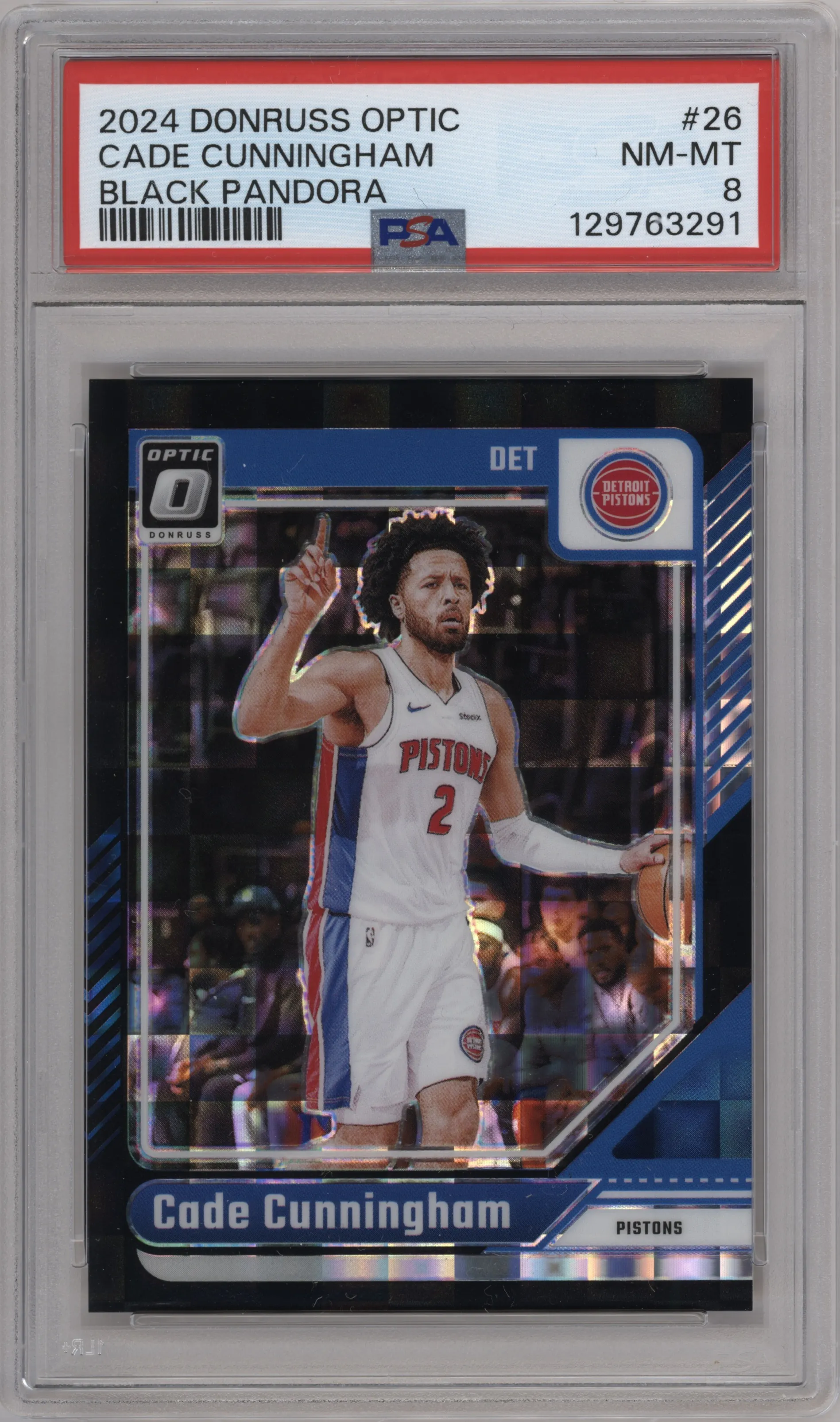 2024 Donruss Optic Cade Cunningham Black Pandora #26 PSA 8