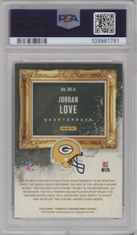 Jordan Love from the 2020 Panini Chronicles set graded by PSA and given an overall grade of 9.