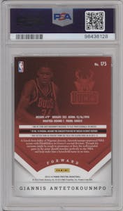 Giannis Antetokounmpo from the 2013-14 Panini Prestige set graded by PSA and given an overall grade of 9.