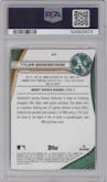 Tyler Soderstrom from the 2024 Bowman's Best set featuring a Purple Refractor parallel graded by PSA and given an overall grade of 10.