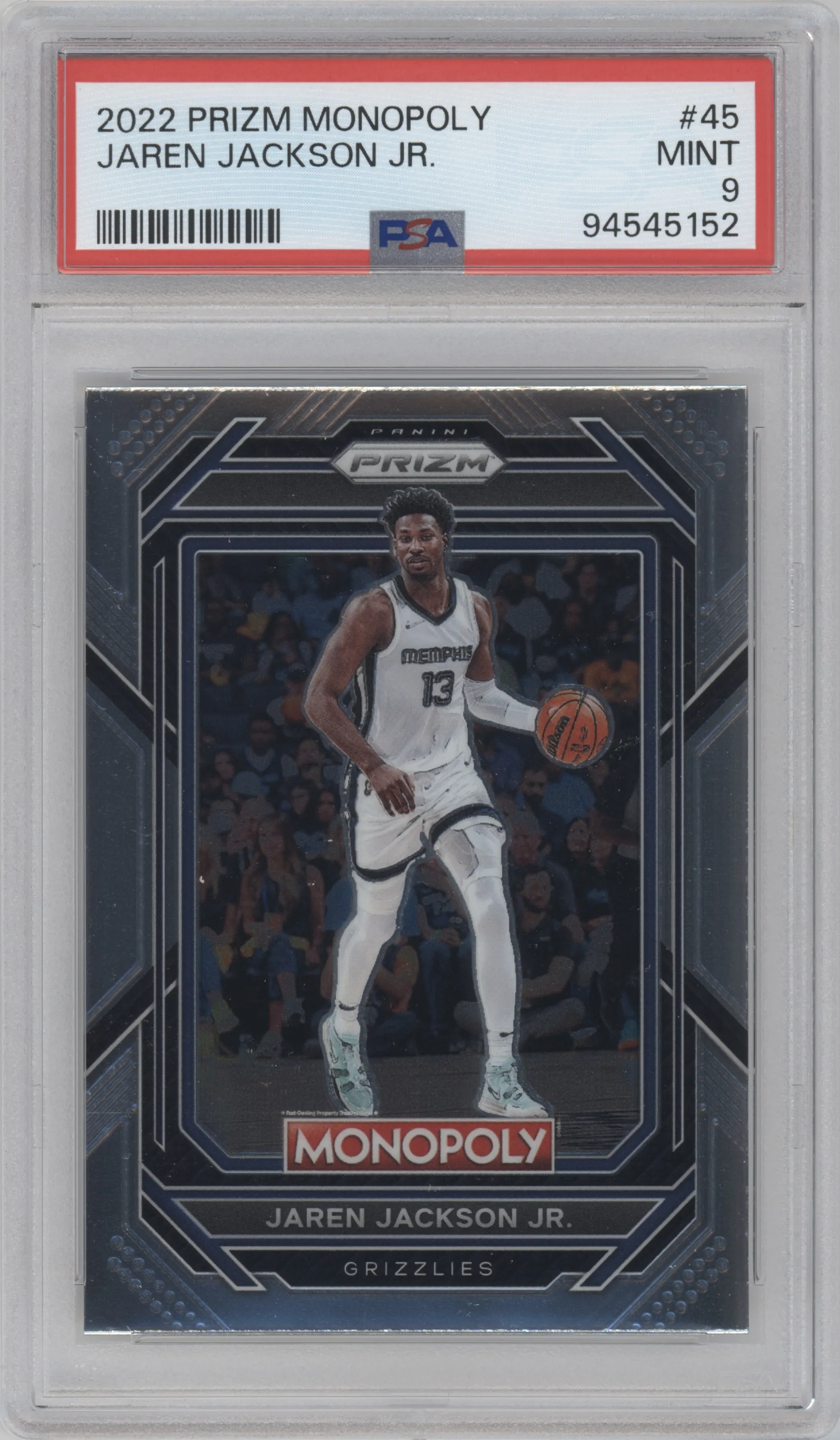 2022 Panini Prizm Monopoly Jaren Jackson Jr. PSA 9