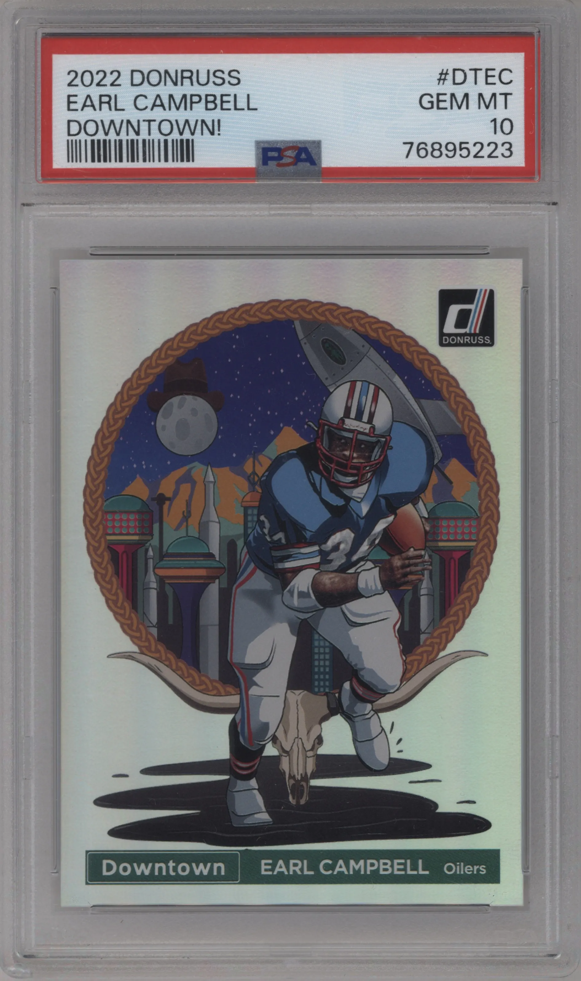 2022 Panini Donruss Downtown Earl Campbell #DT-EC PSA 10