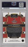 Scoot Henderson from the 2023-24 Panini Select  set featuring a Disco White parallel graded by PSA and given an overall grade of 10.