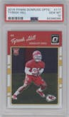 Tyreek Hill from the 2016 Panini Donruss Optic set graded by PSA and given an overall grade of 10.