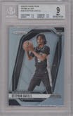 Stephon Castle from the 2024-25 Panini Prizm set featuring a Silver Prizm parallel graded by Beckett and given an overall grade of 9.