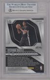 Stephon Castle from the 2024-25 Panini Prizm set featuring a Silver Prizm parallel graded by Beckett and given an overall grade of 9.