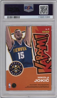 Nikola Jokic from the 2024-25 Panini Revolution set graded by PSA and given an overall grade of 10.