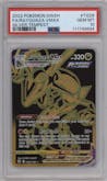 Rayquaza VMAX from the 2022 Pokemon SWSH set graded by PSA and given an overall grade of 10.