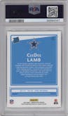 CeeDee Lamb from the 2020 Panini Donruss Optic set graded by PSA and given an overall grade of 10.