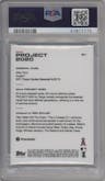 Mike Trout from the 2020 Topps Project 2020  set graded by PSA and given an overall grade of 10.