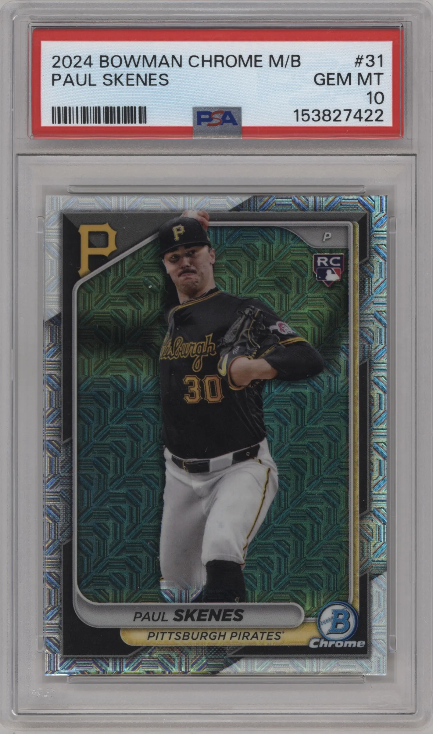 2024 Bowman Chrome Mega Box Paul Skenes #31 PSA 10
