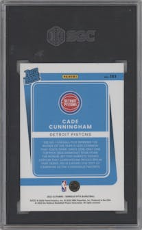 Cade Cunningham from the 2021-22 Panini Donruss Optic set graded by SGC and given an overall grade of 10.
