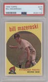 Bill Mazeroski from the 1959 Topps set graded by PSA and given an overall grade of 7.