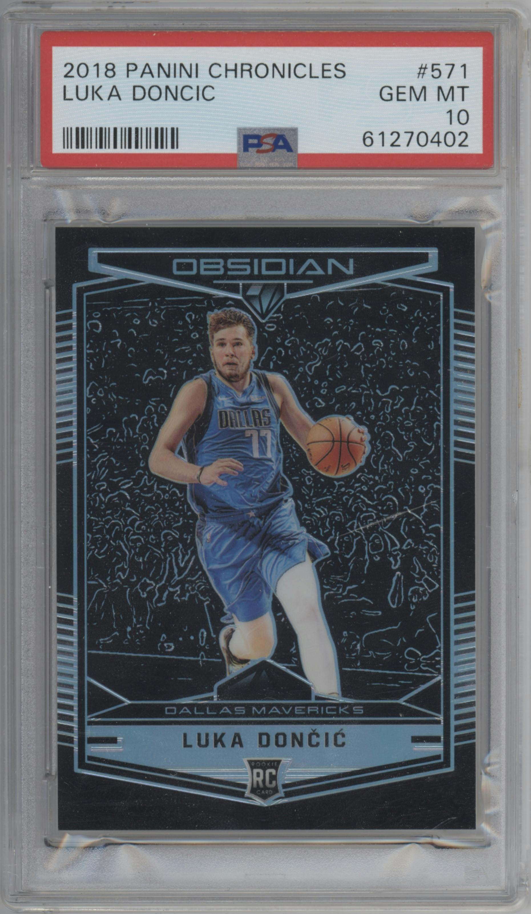 2018-19 high quality Chronicles Luka Doncic Obsidian Preview RC #571 9