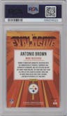 Antonio Brown from the 2018 Panini Donruss Optic set graded by PSA and given an overall grade of 10.
