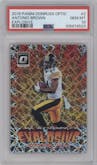 Antonio Brown from the 2018 Panini Donruss Optic set graded by PSA and given an overall grade of 10.