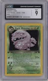 Dark Weezing from the 2000 Pokemon set graded by CSG and given an overall grade of 9.