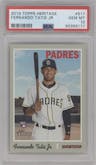 Fernando Tatis Jr. from the 2019 Topps Heritage HN set graded by PSA and given an overall grade of 10.