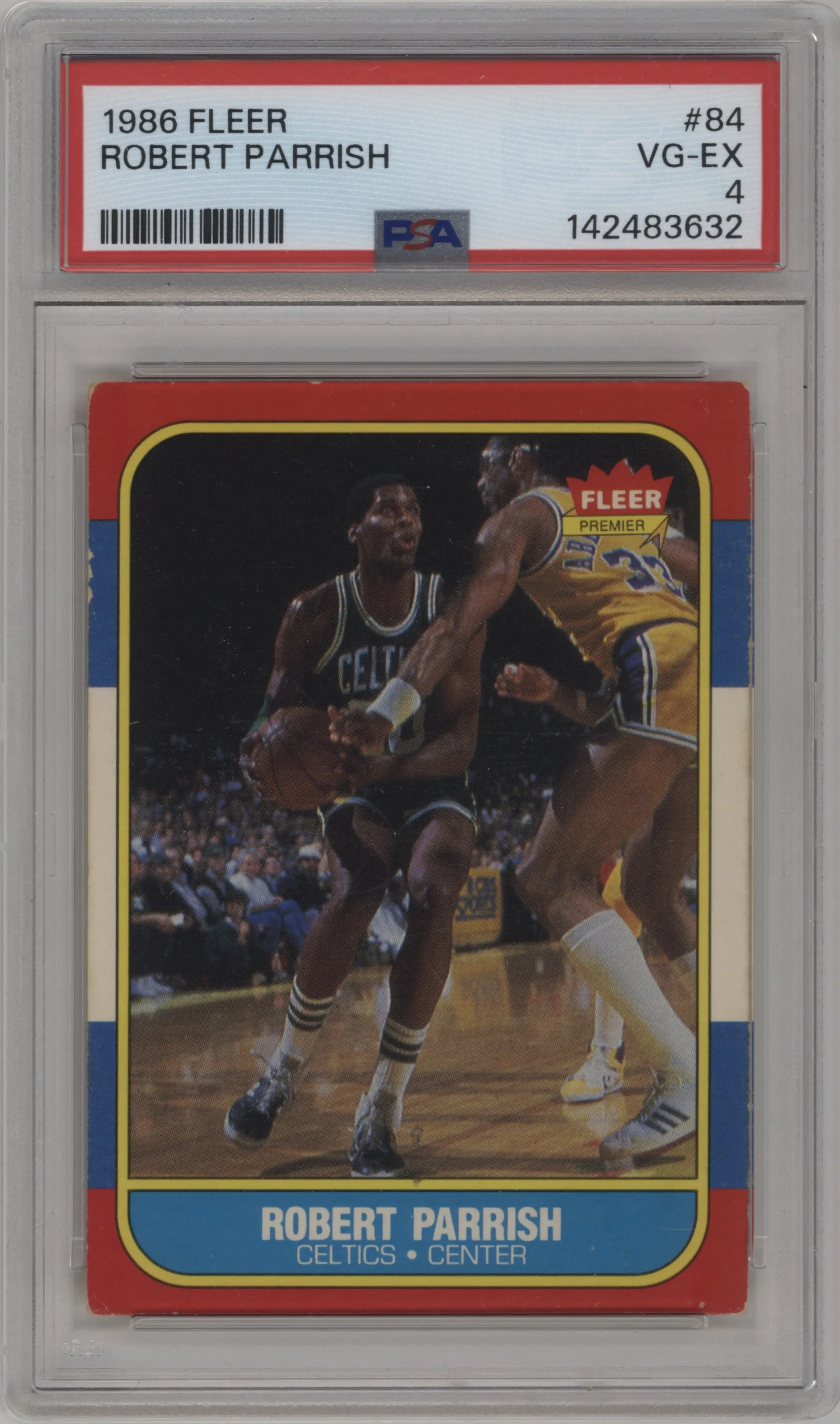 1986 Fleer Robert Parrish PSA 4