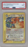 Dragonite from the 2002 Pokemon E-CARD set graded by PSA and given an overall grade of 9.