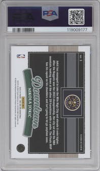 Nikola Jokic from the 2023-24 Panini One and One set graded by PSA and given an overall grade of 10.