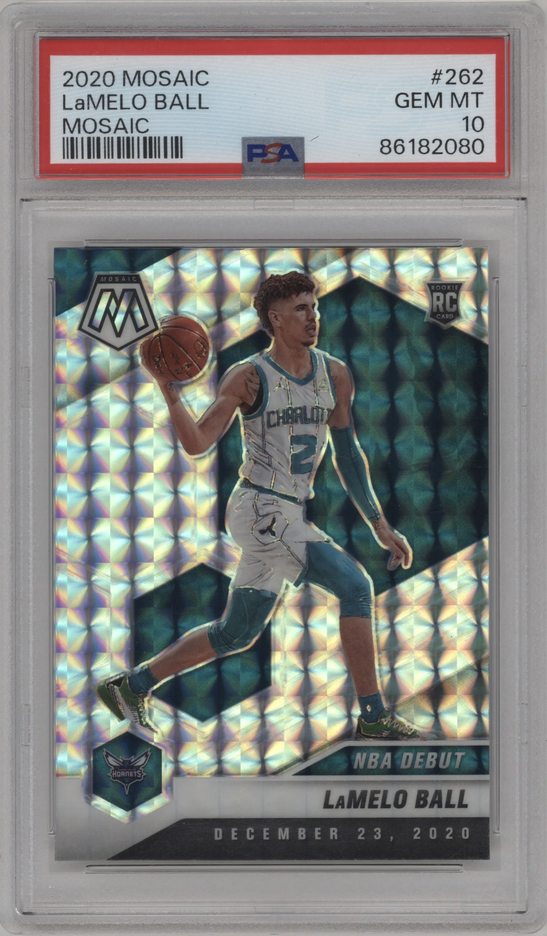 2020 Panini Mosaic LaMelo Ball Mosaic #262 PSA 10