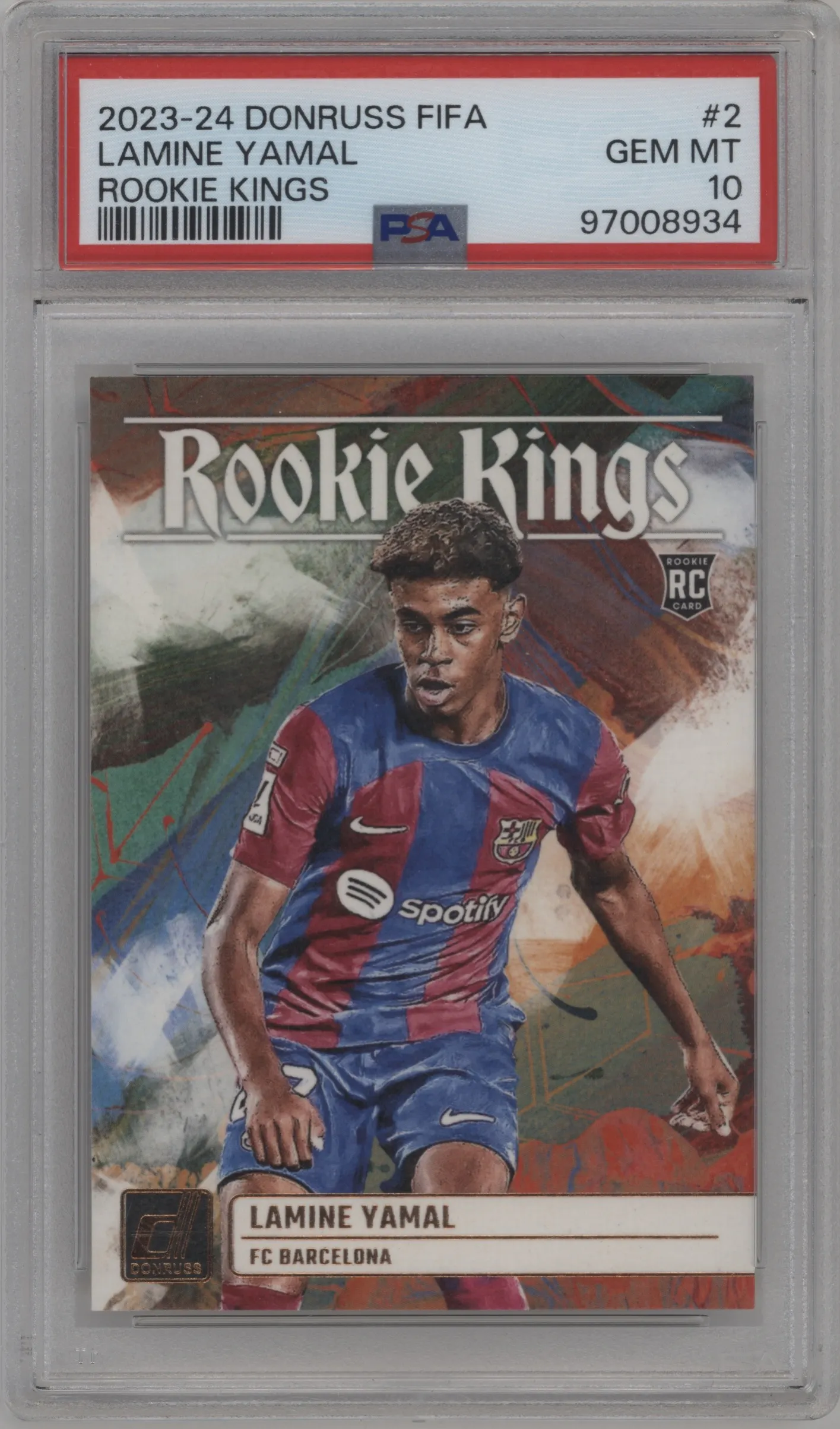 2023 Panini Donruss Rookie Kings Lamine Yamal #2 PSA 10