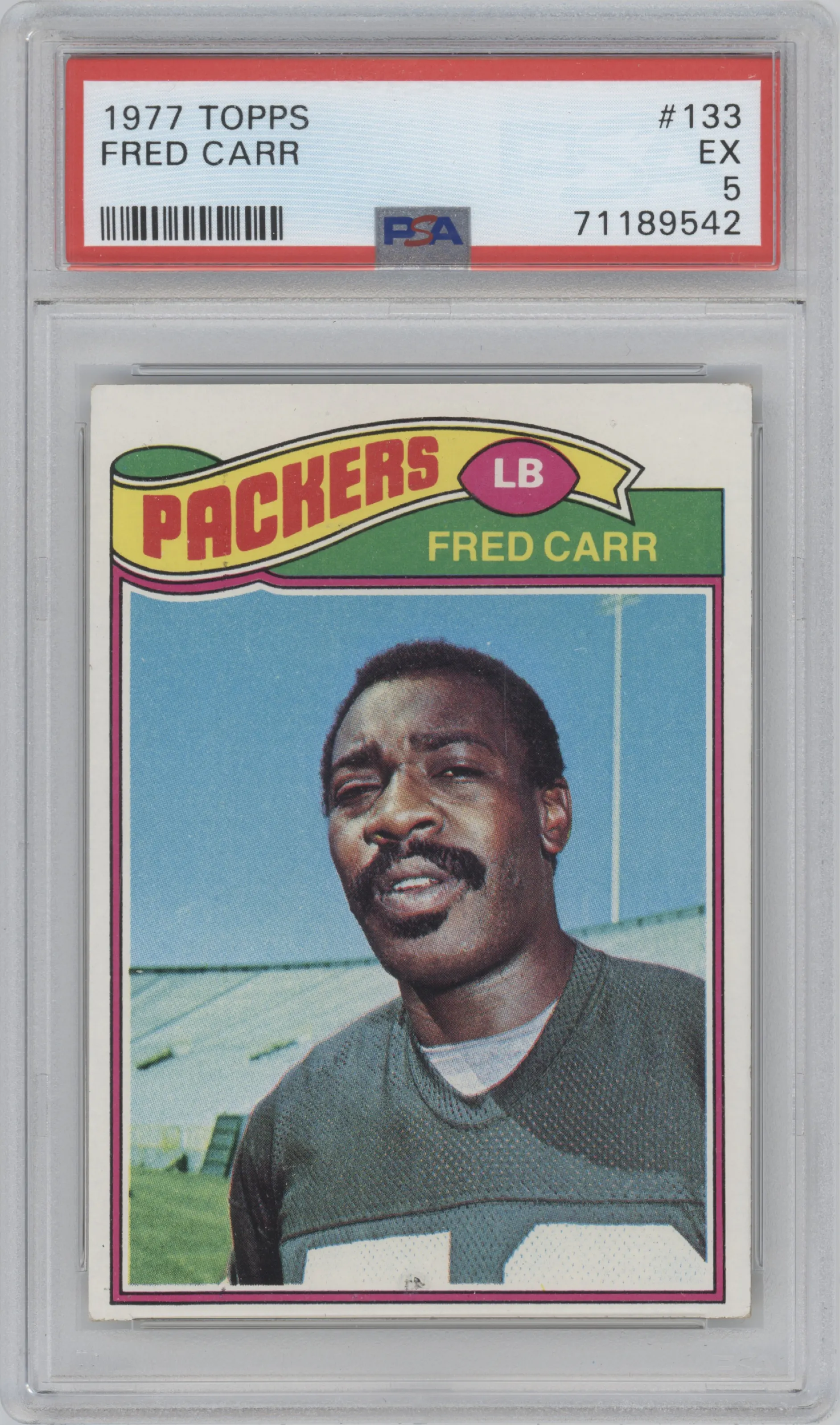 1977 Topps Fred Carr PSA 5