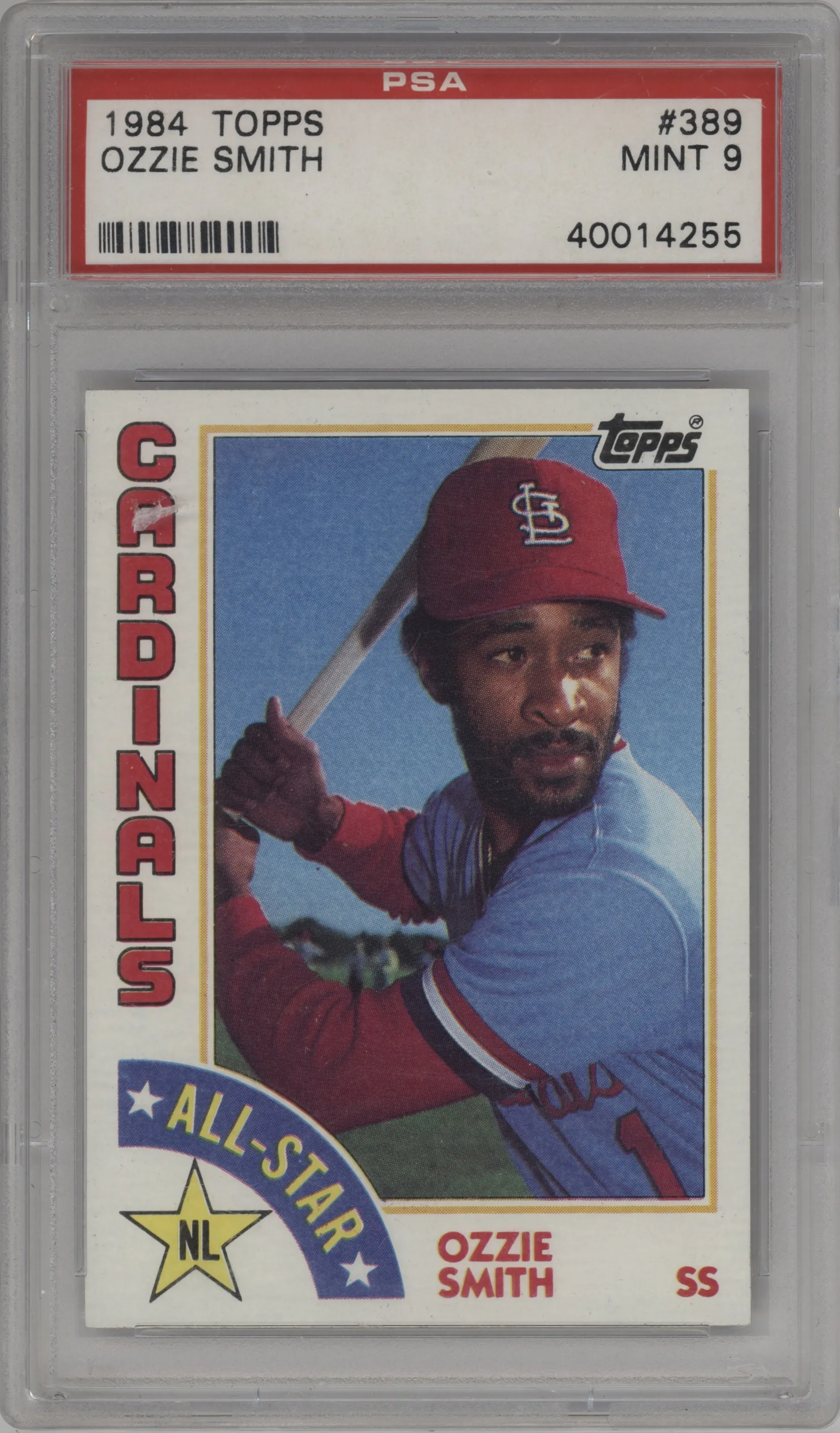 1984 Topps Ozzie Smith #389 PSA 9