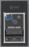 Derrick Henry from the 2016 Panini Donruss Optic set featuring a Purple parallel graded by SGC and given an overall grade of 9.