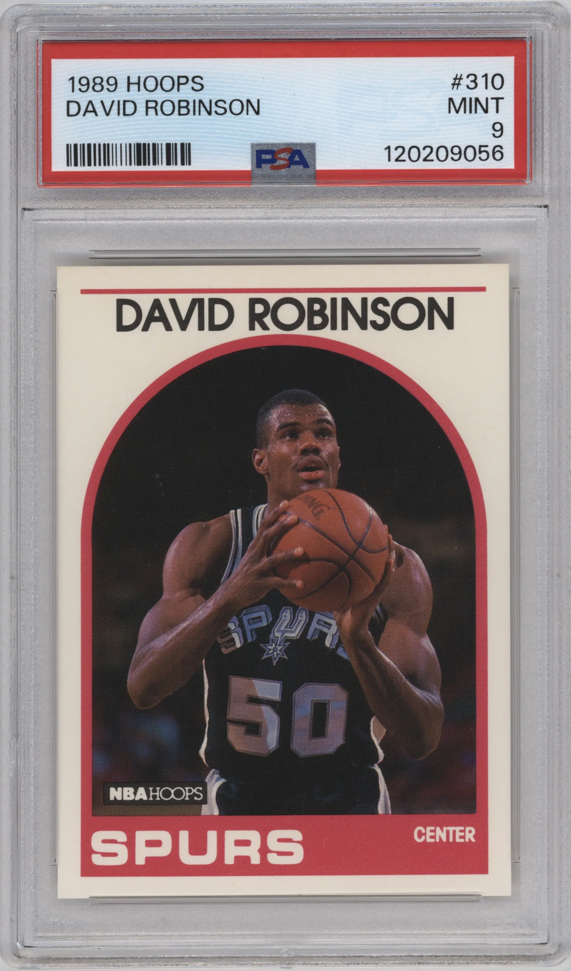 1989 NBA Hoops David Robinson PSA 9