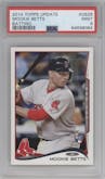 Mookie Betts from the 2014 Topps Update set graded by PSA and given an overall grade of 9.
