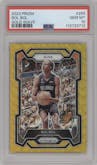 Bol Bol from the 2023-24 Panini Prizm set featuring a Gold Wave parallel graded by PSA and given an overall grade of 10.