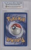 Mewtwo from the 2002 Pokemon  set graded by Beckett and given an overall grade of 9.