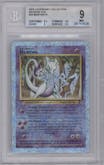 Mewtwo from the 2002 Pokemon  set graded by Beckett and given an overall grade of 9.