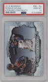Ronald Acuna from the 2018 Bowman set graded by PSA and given an overall grade of 10.