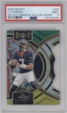 C.J. Stroud from the 2023 Panini Select set featuring a Die-Cut Green/Yellow parallel graded by PSA and given an overall grade of 9.