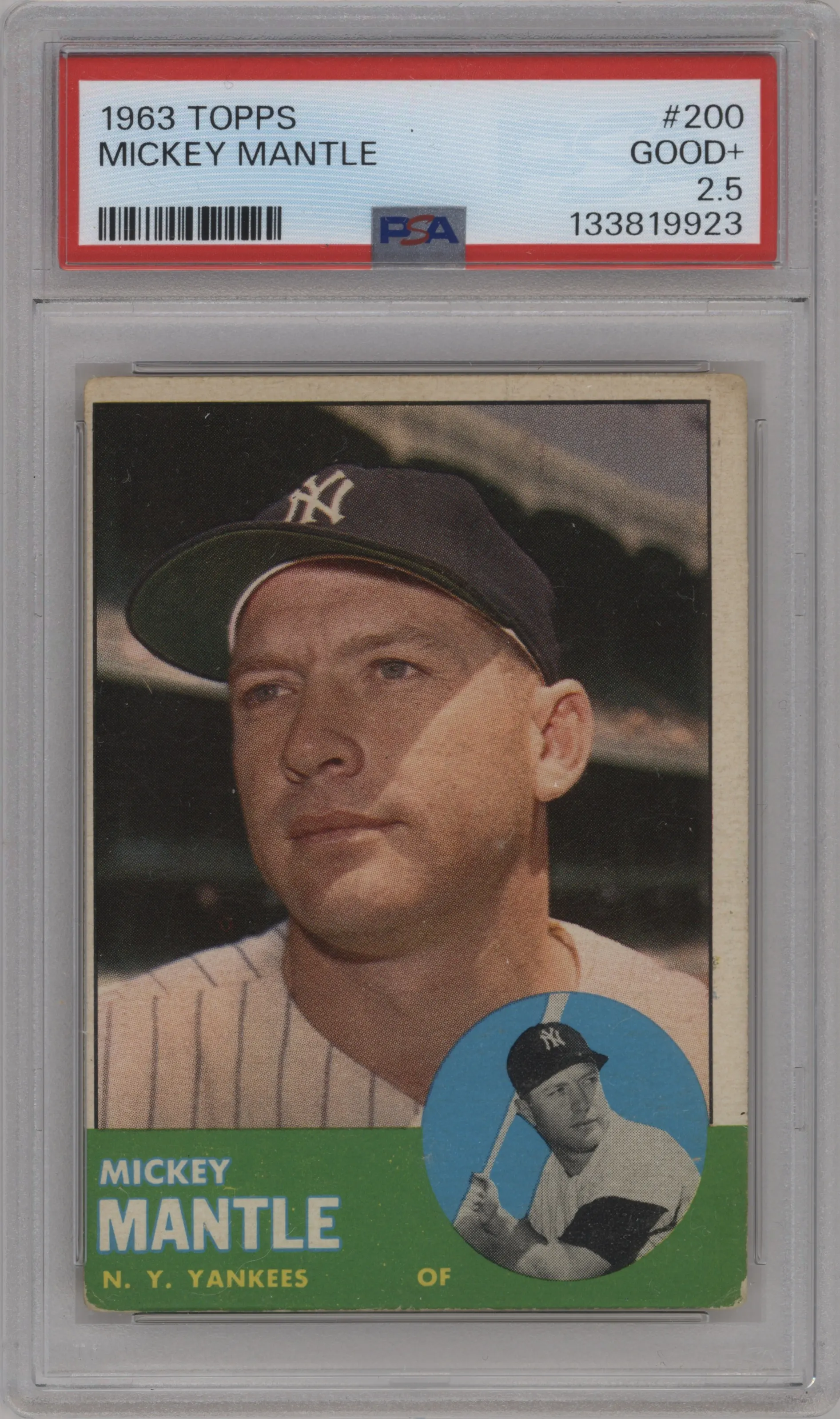1963 Topps Mickey Mantle #200 PSA 2.5