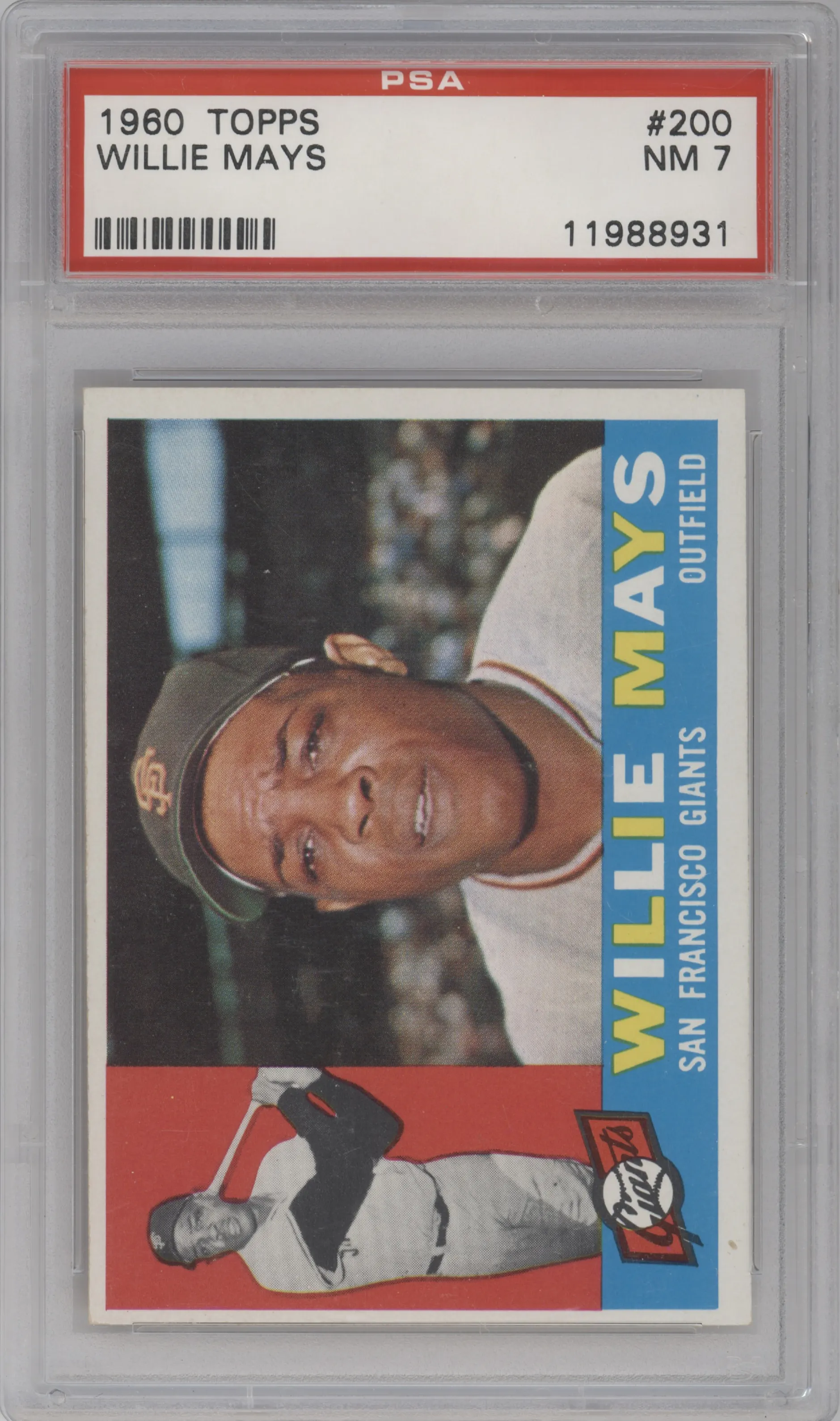 1960 Topps Willie Mays #200 PSA 7