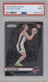 Caitlin Clark from the 2024 Panini Prizm WNBA set graded by PSA and given an overall grade of 9.