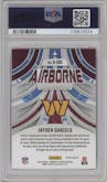 Jayden Daniels from the 2024 Panini Rookies & Stars set featuring a Longevity parallel graded by PSA and given an overall grade of 10.