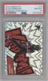 Bijan Robinson from the 2023 Panini Absolute set graded by PSA and given an overall grade of 10.