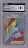 Furisode Girl from the 2022 Pokemon SWSH set graded by CSG and given an overall grade of 10.