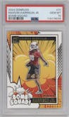 Marvin Harrison Jr. from the 2024 Donruss set graded by PSA and given an overall grade of 10.